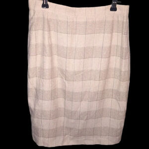 NWT Vintage 90’s Sahza Italian Italy Plaid Pencil skirt sz 6
